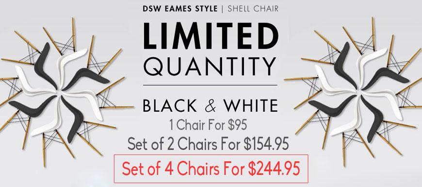 Never Before Discount on Eames Designer Chairs for Labor Day
